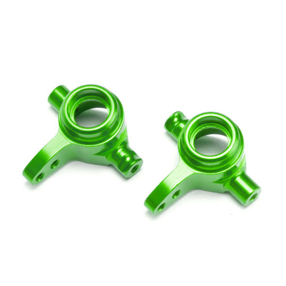 Traxxas 6837G Aluminum Steering Blocks Left & Right Green : 4x4 Slash /Stampede