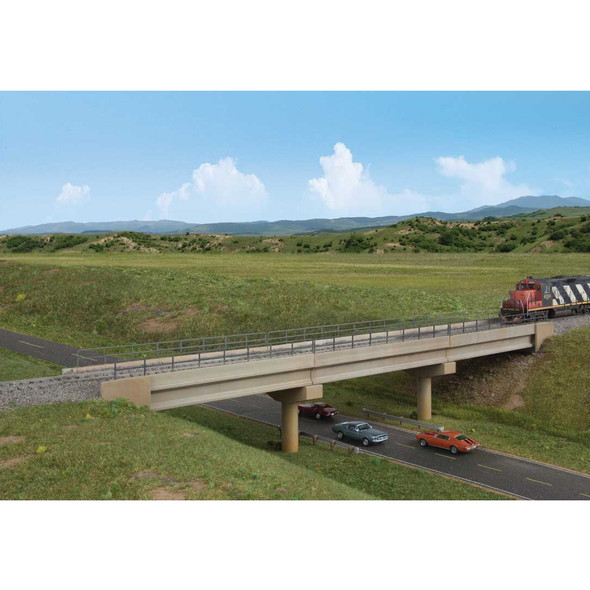 Walthers 933-4592 Modern Long-Span Concrete Railroad Bridge Kit HO Scale