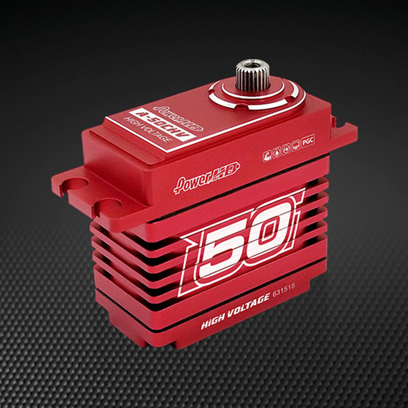 POWER HD A-50CHV Steel & Aluminum Gear 50.0kg / 0.19s High Voltage Servo