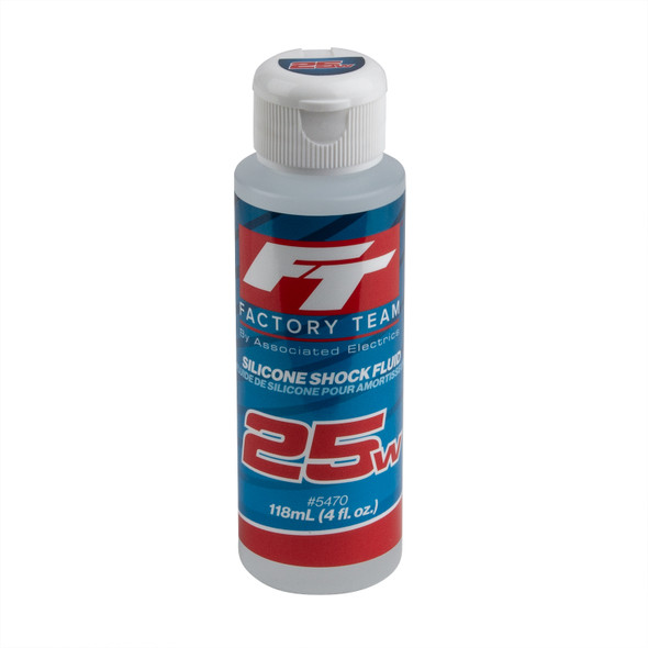 Associated 5470 FT Silicone Shock Fluid 25wt (275 cSt) 4oz. Bottle