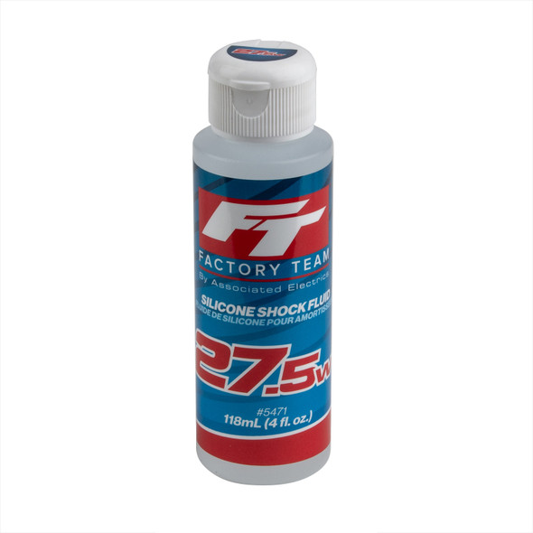 Associated 5471 FT Silicone Shock Fluid 27.5wt (313 cSt) 4oz. Bottle Associated 5471 FT Silicone Shock Fluid 27.5wt (313 cSt) 4oz. Bottle