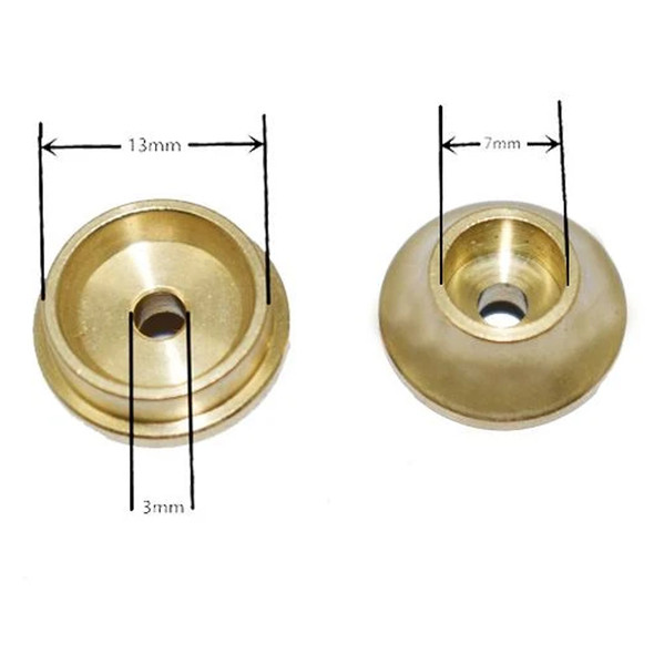 GPM Racing RC Car Brass Spacer : 13mm Diameter Shock Absorber - Ring Closure