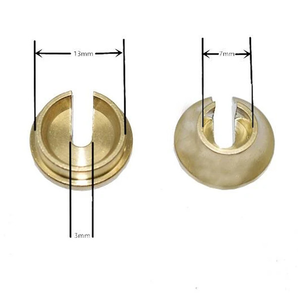 GPM Racing RC Car Brass Spacer : 13mm Diameter Shock Absorber - Open Ring