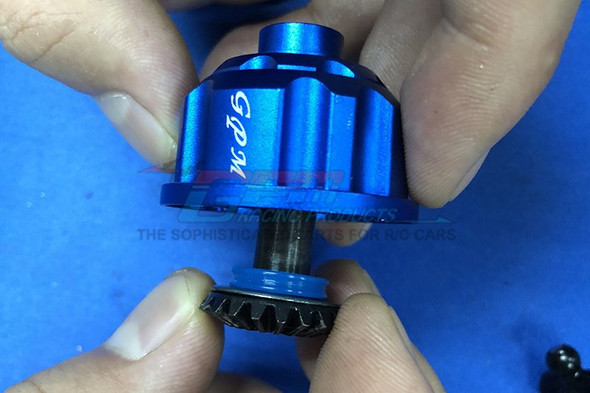 GPM Racing Aluminum Front or Rear Diff Case Green : Traxxas E-Revo VXL 2.0