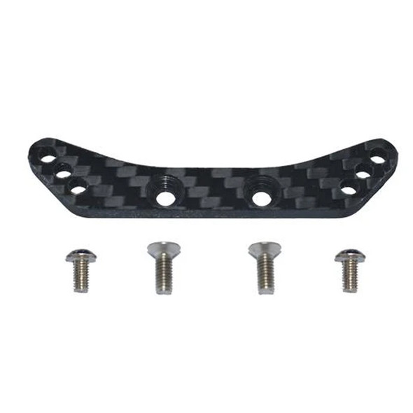 GPM Carbon Fiber Front Shock Tower Black : Tamiya 1/10 4WD TA08 PRO