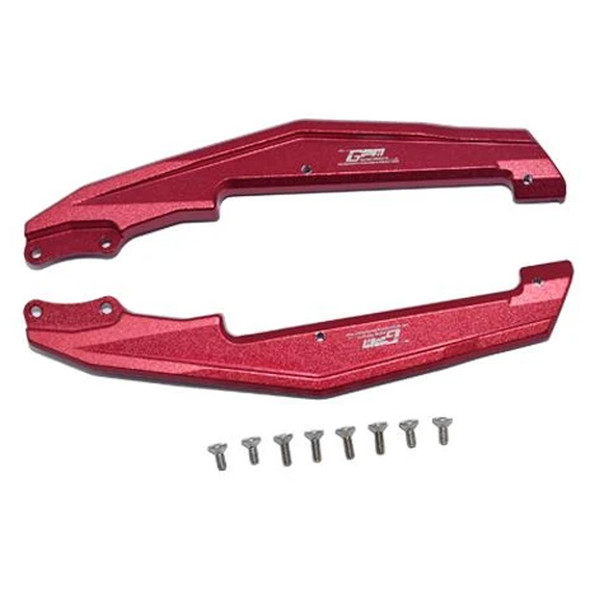 GPM Racing Aluminum Chassis Side Bars Red : Losi 1/18 Mini-T 2.0