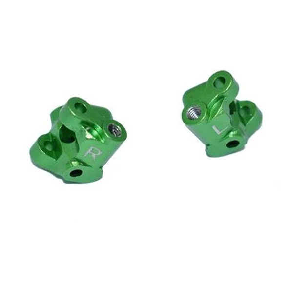 GPM Racing Aluminum Front C-Hubs Green : Losi 1/18 Mini-T 2.0