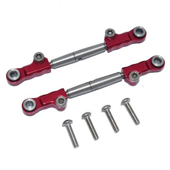 GPM Alum + Stainless Steel Rear Upper Arm Tie Rod Red : Losi 1/18 Mini-T 2.0