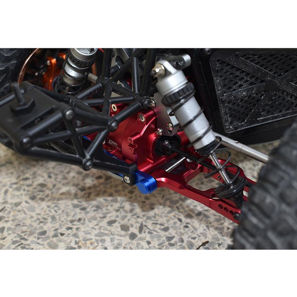 GPM Racing Aluminum Rear Gear Box Orange : Losi 1/10 Lasernut U4