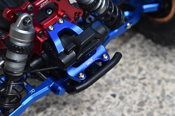 GPM Racing Aluminum Front Bumper Support Frame Blue : Losi Lasernut U4
