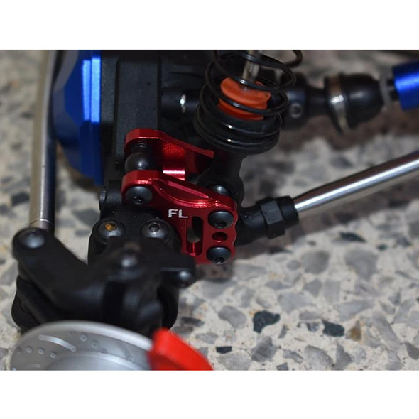 GPM Aluminum Front Axle Mount Set For Suspension Links Red : Axial 1/10 RBX10