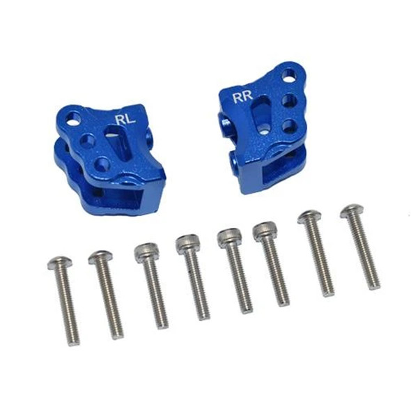 GPM Aluminum Rear Axle Mount Set For Suspension Links Blue : Axial 1/10 RBX10