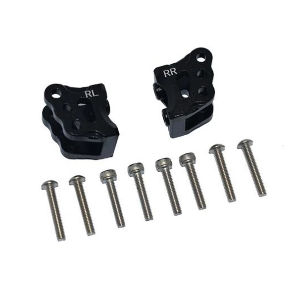 GPM Aluminum Rear Axle Mount Set For Suspension Links Black : Axial 1/10 RBX10