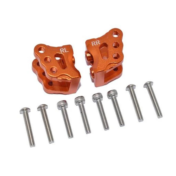 GPM Aluminum Rear Axle Mount Set For Suspension Links Orange : Axial 1/10 RBX10