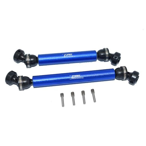 GPM Steel + Aluminum Front + Rear CVD Drive Shaft Blue : Axial 1/10 RBX10