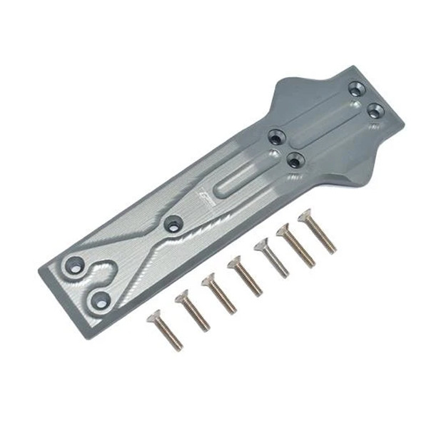 GPM Racing Aluminum Front Chassis Protection Plate Grey : Losi 1/10 Rock Rey