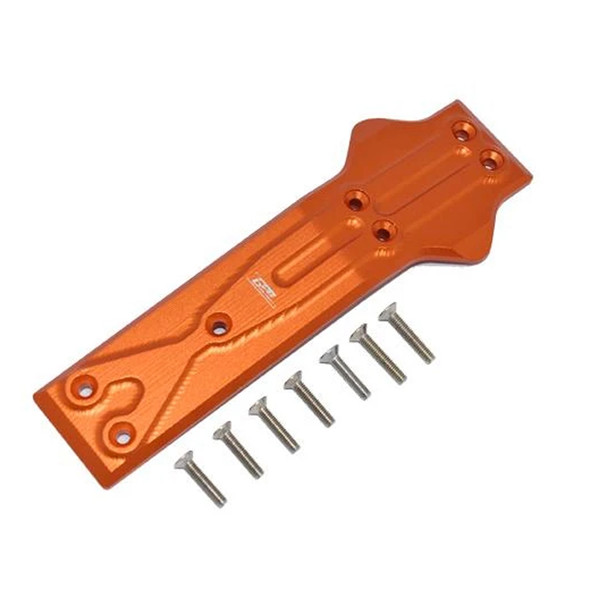 GPM Racing Aluminum Front Chassis Protection Plate Orange : Losi 1/10 Rock Rey