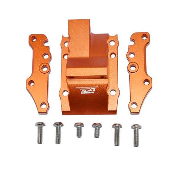 GPM Aluminum Front Or Rear Gear Box Cover Orange : Tamiya 1/10 4WD TA08 PRO