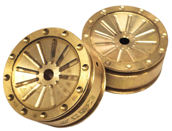 NHX 30g Brass Wheels (2Pcs) : Axial SCX24