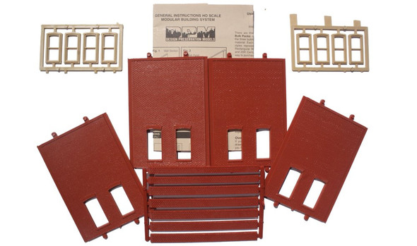 Design Preservation Models 30137 Two-Story Rectangular 2-Window Low Kit HO Scale
