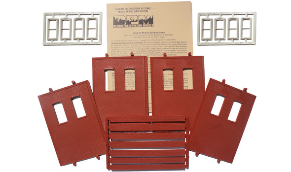 Design Preservation Models 30139 Two-Story Rectangular 2-Window High Kit HO Scale