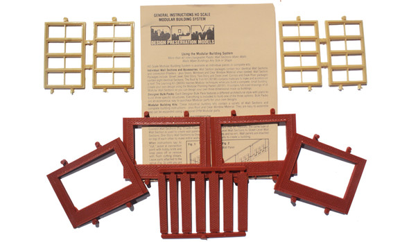Design Preservation Models 30147 One-Story Victorian Window Kit HO Scale