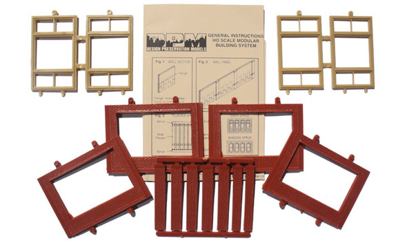 Design Preservation Models 30167 One-Story 20th Century Window Kit HO Scale