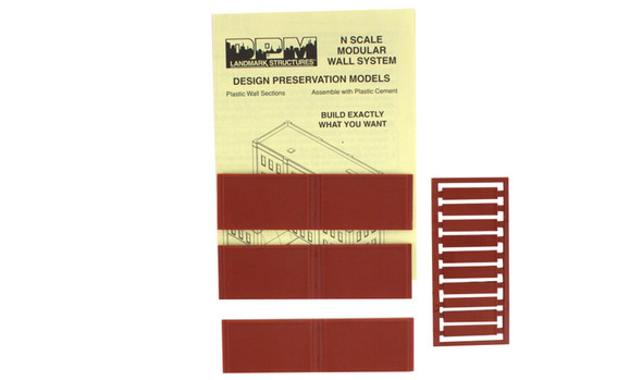 Design Preservation Models 60111 One-Story Blank Wall Kit  N Scale