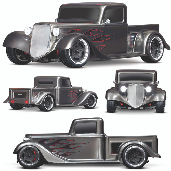 Traxxas 93034-4 1/10 Factory Five 1935 Hot Rod Truck RTR Silver w/ Radio