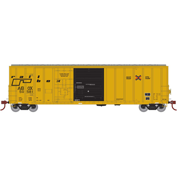 Athearn 50' FMC Ex-Post Combo Door Box RBOX Late #50581 Freight Car N Scale