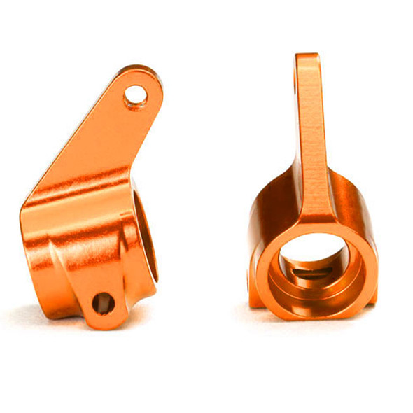 Traxxas 3636T Alum Steering Blocks (2) Orange : Bandit / Slash / Rustler / Stampede