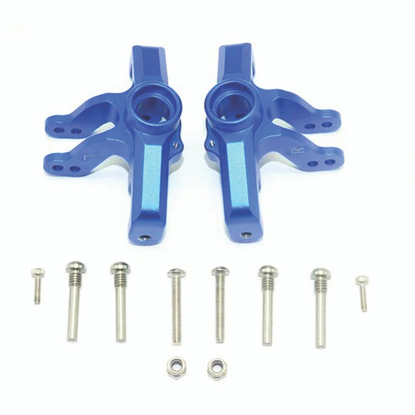 GPM Racing Aluminum Front Knuckle Arms Blue : Losi 1/10 Baja Rey