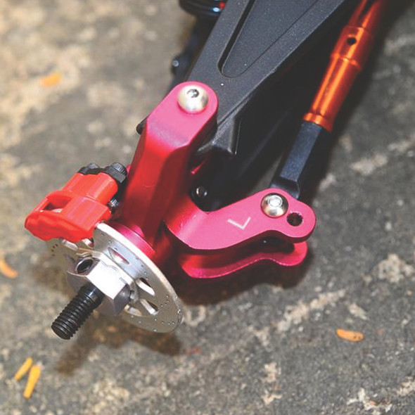 GPM Racing Aluminum Front Knuckle Arms Red : Losi 1/10 Baja Rey