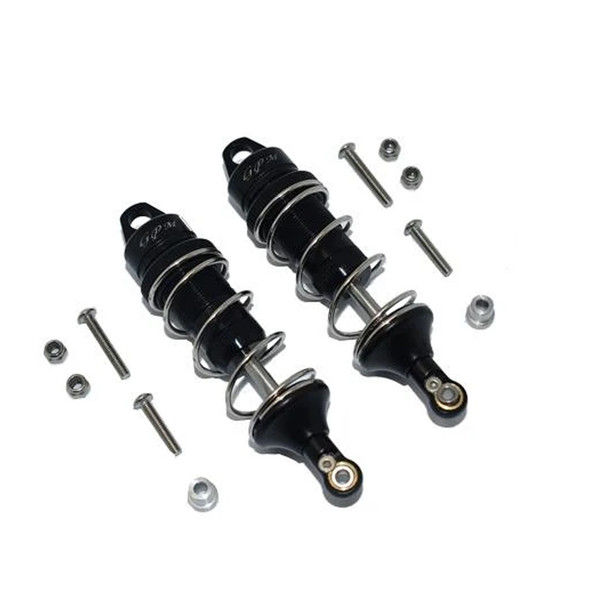 GPM Aluminum Front Thickened Spring Dampers 86mm Black : Losi 1/10 Lasernut U4