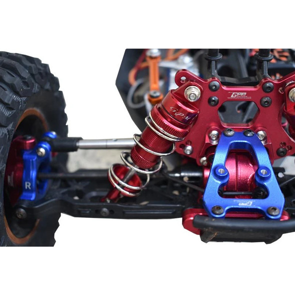 GPM Aluminum Front Thickened Spring Dampers 86mm Black : Losi 1/10 Lasernut U4