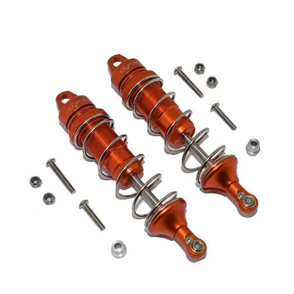 GPM Aluminum Rear Thickened Spring Dampers 101mm Orange : Losi 1/10 Lasernut U4