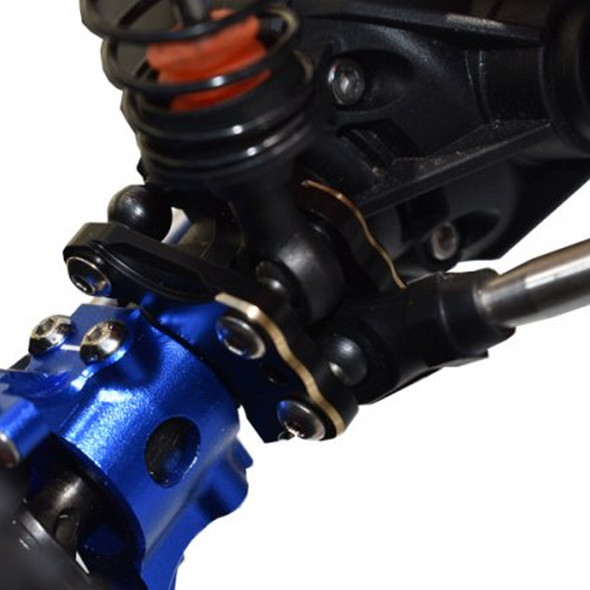GPM Brass Front Axle Mount Set For Suspension Links Black/Gold : Axial RBX10