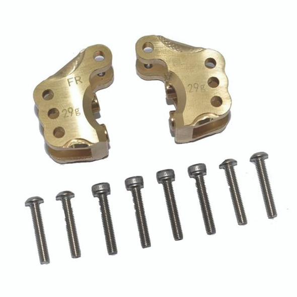 GPM Racing Brass Front Axle Mount Set For Suspension Links : Axial 1/10 RBX10