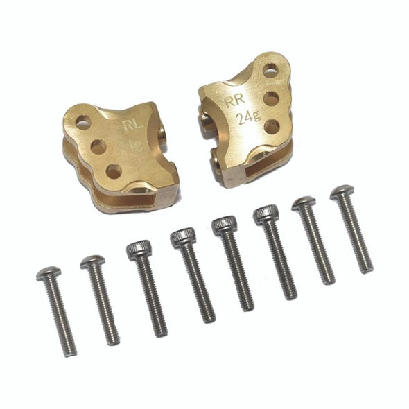 GPM Racing Brass Rear Axle Mount Set For Suspension Links : Axial 1/10 RBX10