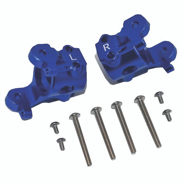 GPM Racing Aluminum Front C-Hubs Blue : Axial 1/10 RBX10