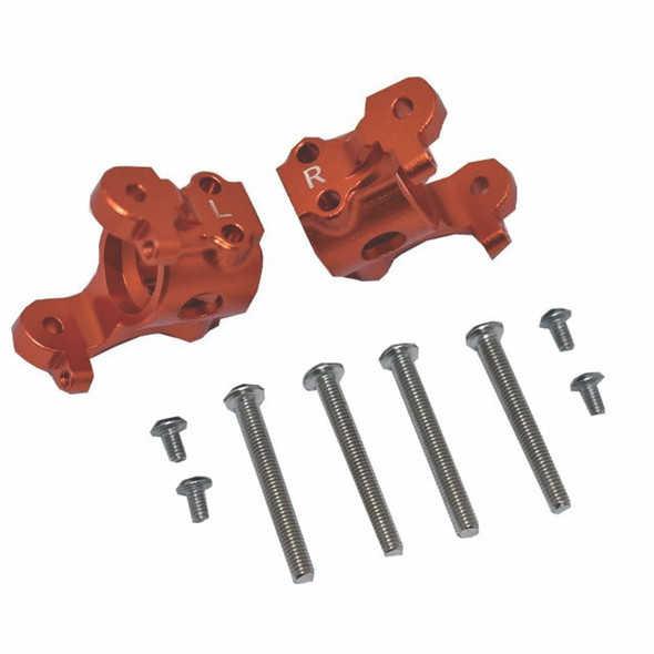 GPM Racing Aluminum Front C-Hubs Orange : Axial 1/10 RBX10