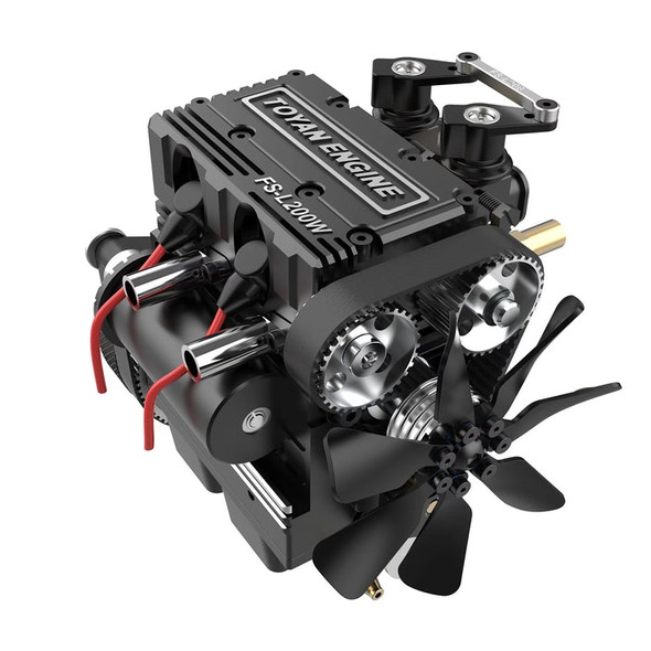 Toyan FS-L200W 7cc Inline 2 Cylinders 4 Stroke Water-cooled Nitro Engine Assembled