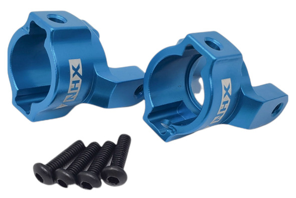 NHX RC Aluminum Steering Arm Caster Mounts : Everest Gen7 Sport / Pro Blue