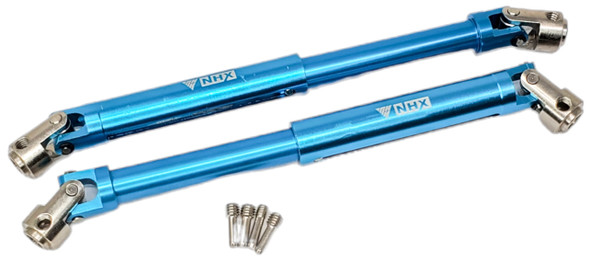 NHX RC Aluminum Front Rear Center Driveshaft Axle : Everest Gen7 Sport / Pro Blue