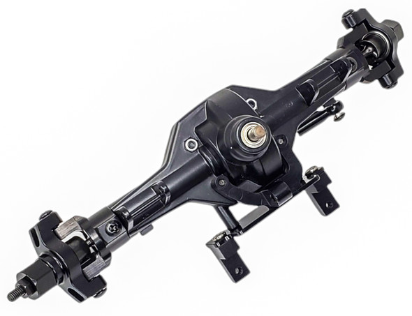 NHX RC Complete Aluminum Front Axle with Gears : Everest Gen7 Sport / Pro Black