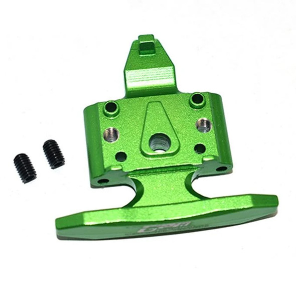 GPM Alum Front Bumper w/ D-Rings + Alum Front Skid Plate Green : Losi Mini-T 2.0