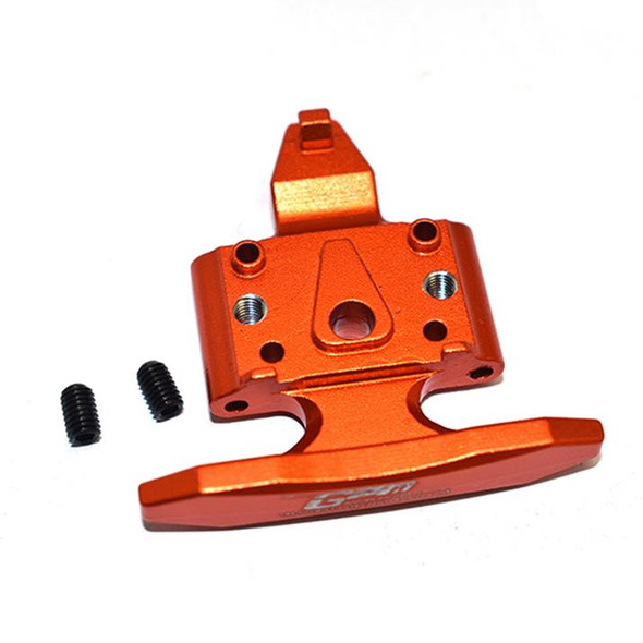 GPM Alum Front Bumper w/ D-Rings + Alum Front Skid Plate Orange : Losi Mini-T 2.0