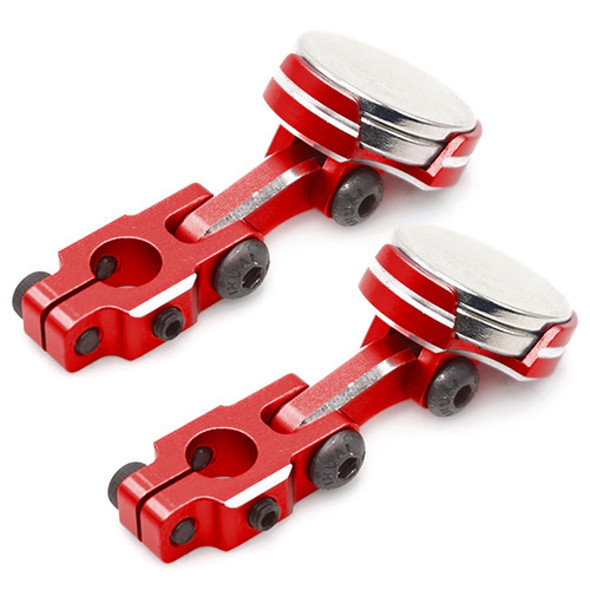 Yeah Racing YA-0531RD Alum CNC Magnetic Invisible Body Mounting System (2) Red