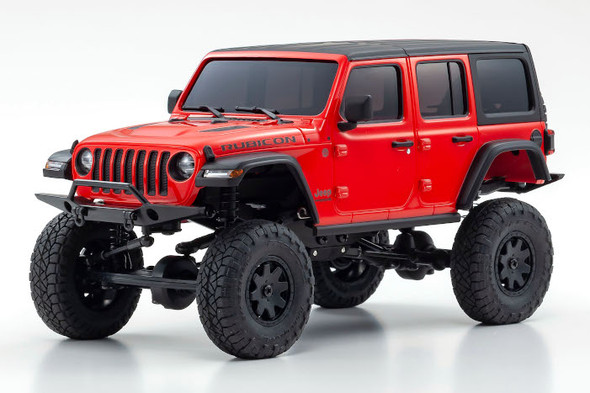 Kyosho 32521R Mini-Z 4X4 Jeep Wrangler Rubicon Firecracker Red RTR Crawler