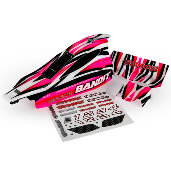 Traxxas 2433 Painted Pink Body w/ Decals : Bandit